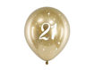Picture of LATEX BALLOONS 21ST BIRTHDAY CHROME GOLD 12 INCH - 6 PACK